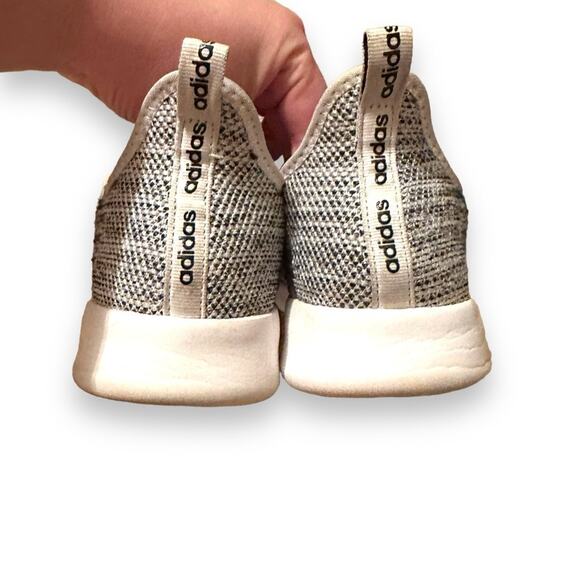 Adidas Women's Cloudfoam Pure Athletic White & Gray Running Shoes Sz 10 - Picture 6 of 11